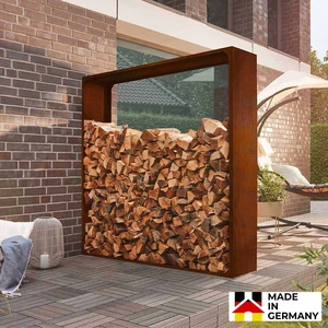 HOME DELUXE - Holzlager NANGA - 180x180x38 cm, wetterbeständig, edle R... günstig