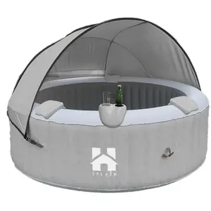 HOME DELUXE - Outdoor Whirlpool - SPLASH + Kissen, Getränkehalter und ...