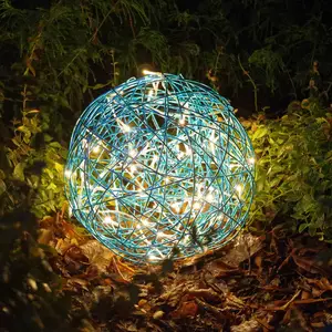 LED-3D-Design-Kugel Galax Fun, Ø 30 cm, blau