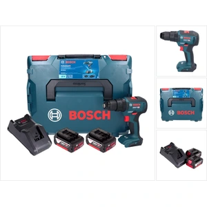 Bosch GSB 18V-55 Akku-Schlagbohrschrauber18Volt (blau/schwarz, 2x Li-I...