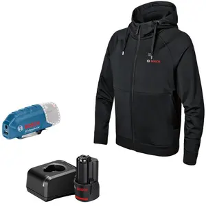 Beheizbarer Hoodie GHH 12+18V XA S, 1 x Akku GBA 12V 2.0Ah, Ladegerät günstig