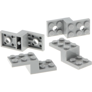 4x Lego Winkel Platte 5x2x1 1/3 neu-hell grau Winkelträger Stein 60288...