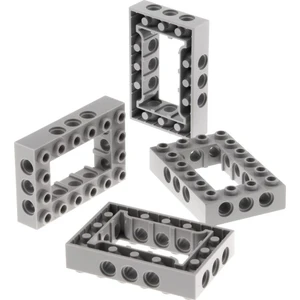 4x Lego Technic Bau Rahmen Stein 4x6 neu-hell grau Lochstein 4211716 4...