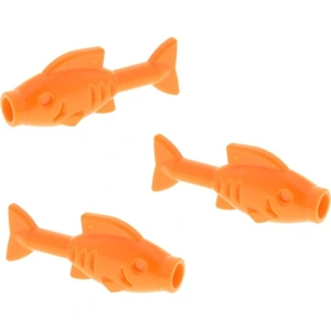 3x Lego Tier Fisch City orange Essen Nahrung Set 10403 41379 4623481 6...