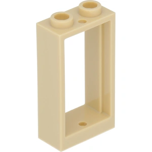 3x Lego Fenster Rahmen 1x2x3 beige ohne Scheibe Set 10294 76218 603492...