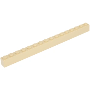 4x Lego Bau Stein abgenutzt 1x16 beige 4295313 4114023 2465