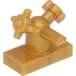 2x Lego Wasserhahn 1x2 perl gold Bad Harry Potter 6245261 28920 35194 ...