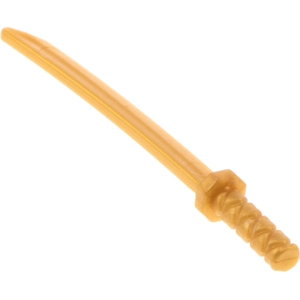 1x Lego Figuren Waffe Ninja Samurai Schwert Katana perl gold 88420 301...