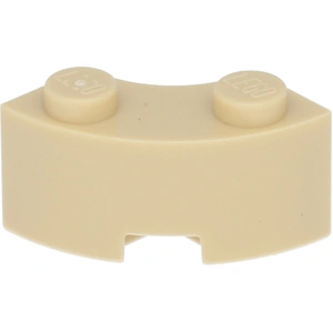 4x Lego Brunnen Stein 2x2x1 beige gebogen Makkaroni rund Ecke 3063b 85...