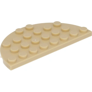 2x Lego Bau Platte halb rund 4x8 beige halb Kreis Star Wars 75290 6123...