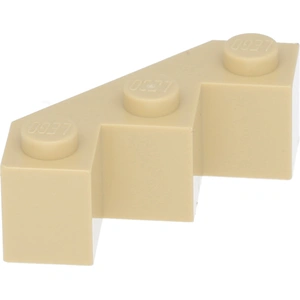 4x Lego Bau Stein modifiziert 3x3x1 beige drei Ecken Facetten 4598467 ...