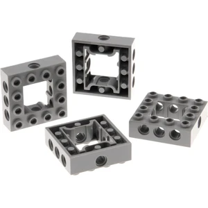 4x Lego Technic Bau Stein Rahmen 4x4 neu-hell grau Lochbalken Star War...