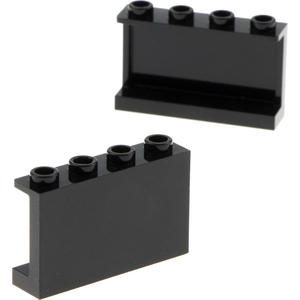 2x Lego Fenster Panele 1x4x2 schwarz Stützen Wand Harry Potter 6115117...