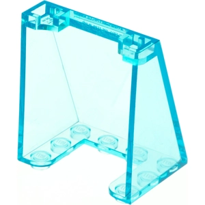 1x Lego Windschutzscheibe 3x4x4 transparent hell blau invertiert Fenst...