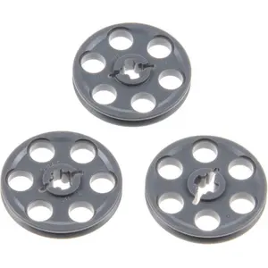 3x Lego Technic Riemenscheibe 3x3 neu-dunkel grau Rad Umlenkrolle 6566...