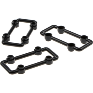 3x Lego Gitter Stange 1x6x3 schwarz Zaun Gatter Halte Griff 6138603 29...