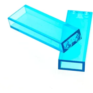 2x Lego Bau Stein 1x2x5 transparent hell blau Stütze Säule 4283915 352...