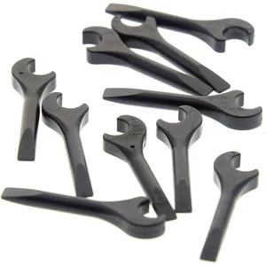10x Lego Figuren Werkzeug Schrauben Schlüssel schwarz SW 45100 4006