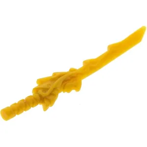 1x Lego Figuren Waffe Drachen Schwert Klinge perl gold Katana 4626501 ...