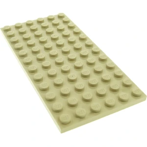 1x Lego Bau Platte 6x12 beige Basic Grundplatte Star Wars 10123 418815...