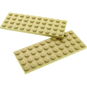 2x Lego Bau Platte 4x10 beige Basic Grundplatte Star Wars 41135 460932...