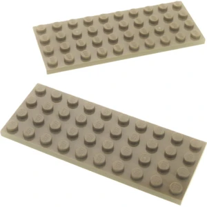 2x Lego Bau Platte 4x10 dunkel beige Basic Star Wars 75139 79004 60010...