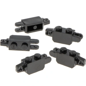 5x Lego Scharnierstein 9 Zähne 1x2x1 schwarz Gelenk Stein vertikal 416...