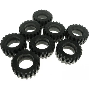 8x Lego Technic Rad Reifen solo 30.4x14 schwarz Räder 3039126 30391