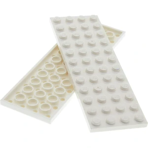 2x Lego Bau Platte 4x12 weiß Basic Grundplatte 6399 107 75094 75049 41...