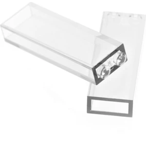 2x Lego Bau Stein 1x2x5 transparent weiß Stütze Säule 4624313 35274 46...