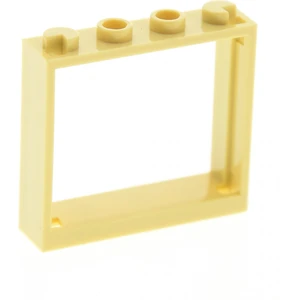 1x Lego Fenster Rahmen 1x4x3 beige ohne Scheibe 76052 4840 31026 60594