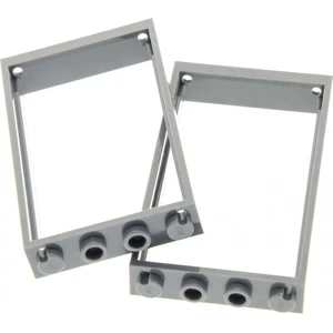 2x Lego Tür Rahmen 1x4x6 neu-dunkel grau Typ2 (2 voll) 4535705 40289 6...