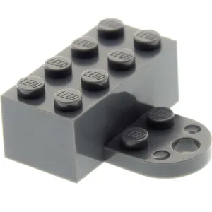 1x Lego Figur Stand Magnet 2x4 neu-dunkel grau für Mini Figuren 74188c...