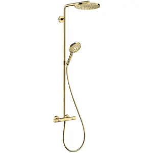 hansgrohe, Duschsystem, Raindance S Système de douche 240 1jet, PowderRain, avec thermostat, EcoSmart, 28825990, 28825990 günstig