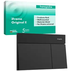 hansgrohe, Betätigungsplatte, iFrame élément E Plaques de déclenchement pour chasse d'eau à 2 quantités, 66003670, 66003670 günstig