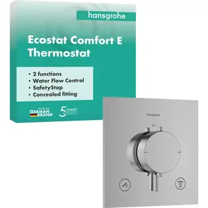 hansgrohe Thermostat UP Ecostat Comfort E Fertigset 2 Verbraucher chrom, 1 Stk. günstig