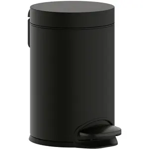 hansgrohe AddStoris poubelle à pédale, 41775340, 41775340, Abfalleimer, Schwarz günstig