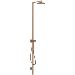 hansgrohe, Duschsystem, AXOR Starck Duschsäulen Set, Kopfbrause 240 1jet, mit Thermostat, Aufputzmontage günstig