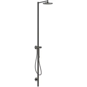hansgrohe, Duschsystem, AXOR Starck Duschsäulen Set, Kopfbrause 240 1jet, mit Thermostat, Aufputzmontage günstig