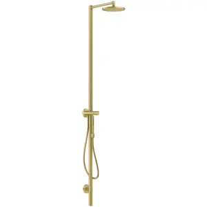hansgrohe, Duschsystem, AXOR Starck Duschsäulen Set, Kopfbrause 240 1jet, mit Thermostat, Aufputzmontage günstig