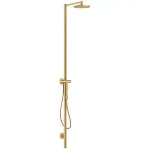 hansgrohe, Duschsystem, AXOR Starck Duschsäulen Set, Kopfbrause 240 1jet, mit Thermostat, Aufputzmontage günstig