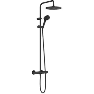 hansgrohe, Duschsystem, HG Showerpipe Vernis Blend 240, 1 jet mit Thermostat mattschwarz günstig