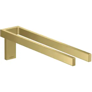 hansgrohe, Handtuchhalter + Handtuchhaken, AXOR Universal Rectangular Handtuchhalter, Metall, doppelt, fest, Länge 380mm, 42622 günstig