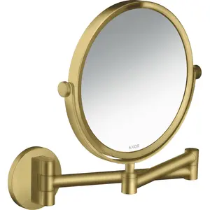 hansgrohe Rasierspiegel Axor Uni. Circular Wandmontage, brushed brass günstig