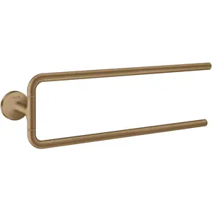 Hansgrohe Axor, Handtuchhalter + Handtuchhaken, Handtuchhalter Universal Circular zweiarmig brushed bronze günstig