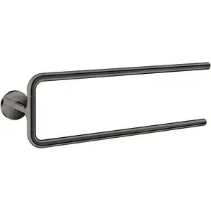 Hansgrohe Axor, Handtuchhalter + Handtuchhaken, Handtuchhalter Universal Circular zweiarmig polished black chrome günstig