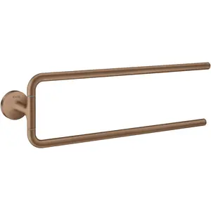 Hansgrohe Axor, Handtuchhalter + Handtuchhaken, Handtuchhalter Universal Circular zweiarmig brushed red gold günstig