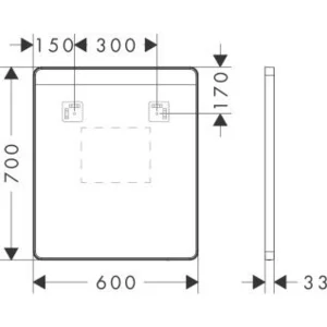 Hansgrohe 54970670 Spiegel Xarita Lite Q 600/30 günstig