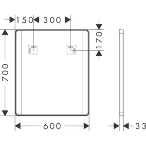 HANSGROHE 54962670 Spiegel Xarita Lite Q 600/30 günstig