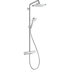hansgrohe, Duschsystem, Showerpipe CROMA E 280 1jet EcoSm 9 l/min mit Brausethermostat chrom günstig